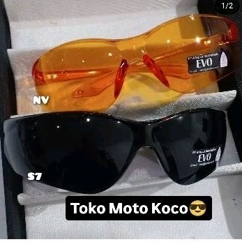 Kaca mata malam anti silau n kaca mata las hitam pekat