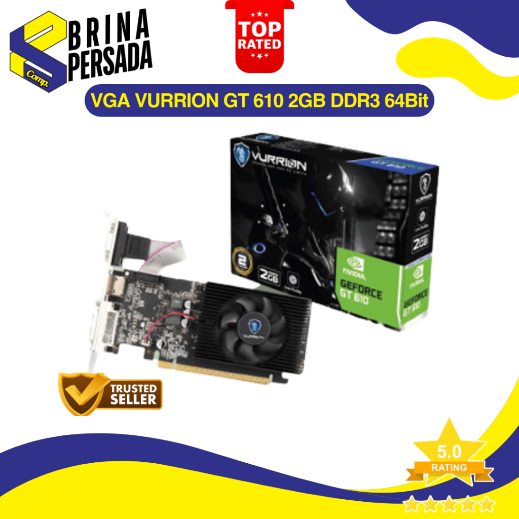 VGA VURRION GT 610 2GB DDR3 64Bit GAMING VGA ORI