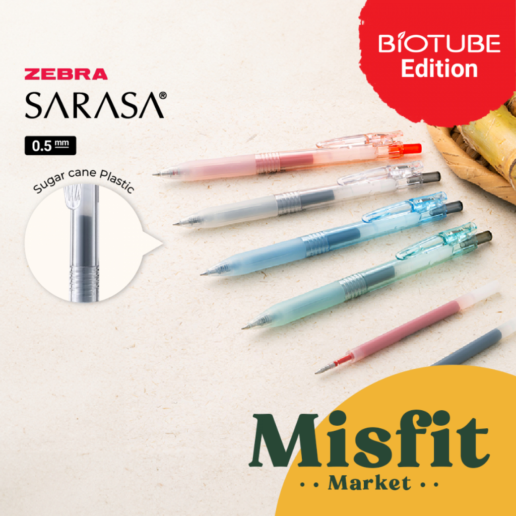 

Zebra Sarasa Clip BioTube Gel Pen 0.5 mm Pulpen Warna Warni Refill