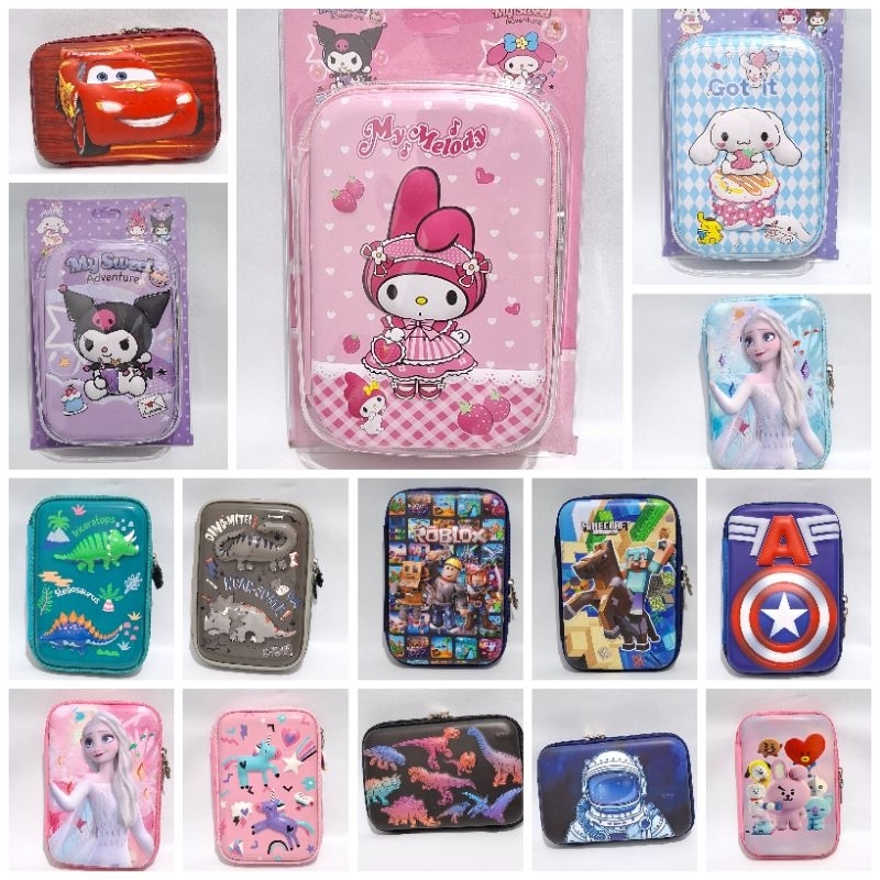

Tempat Pensil Anak Perempuan Unicorn LOL Frozen Hello Kitty Kotak Pencil Case Emboss Model Smiggle