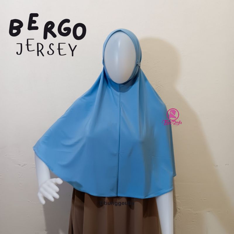 dtiunggeulis - Bergo Jersey Tali O Shape - Hijab Bergo Jersey Instan