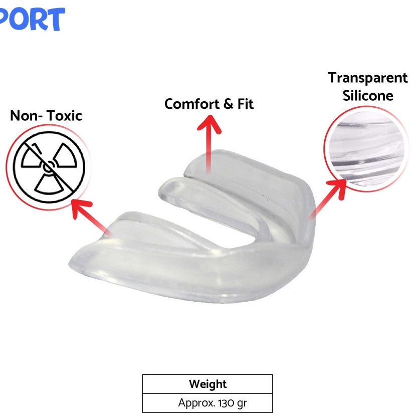 HJ6 Gamsil Pelindung Gi Mouthguard Gumshield ROX