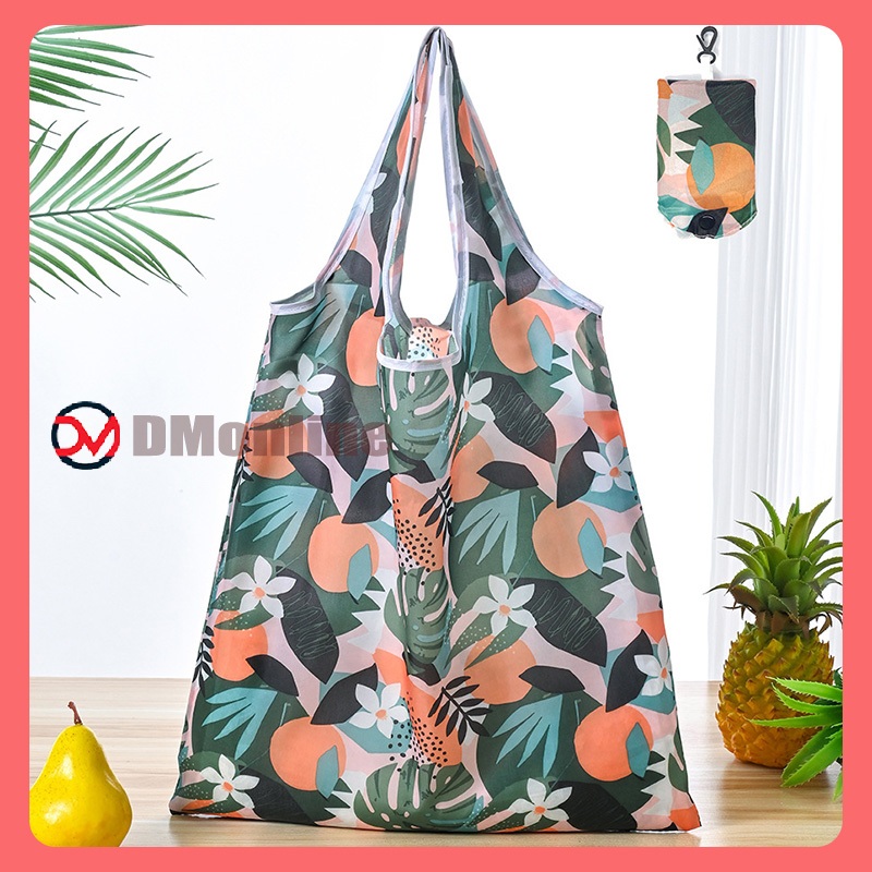 Tas Belanja Lipat / Kantong Belanja Polyester / Tote Bag Lipat / Tas Pasar / Tas Souvenir