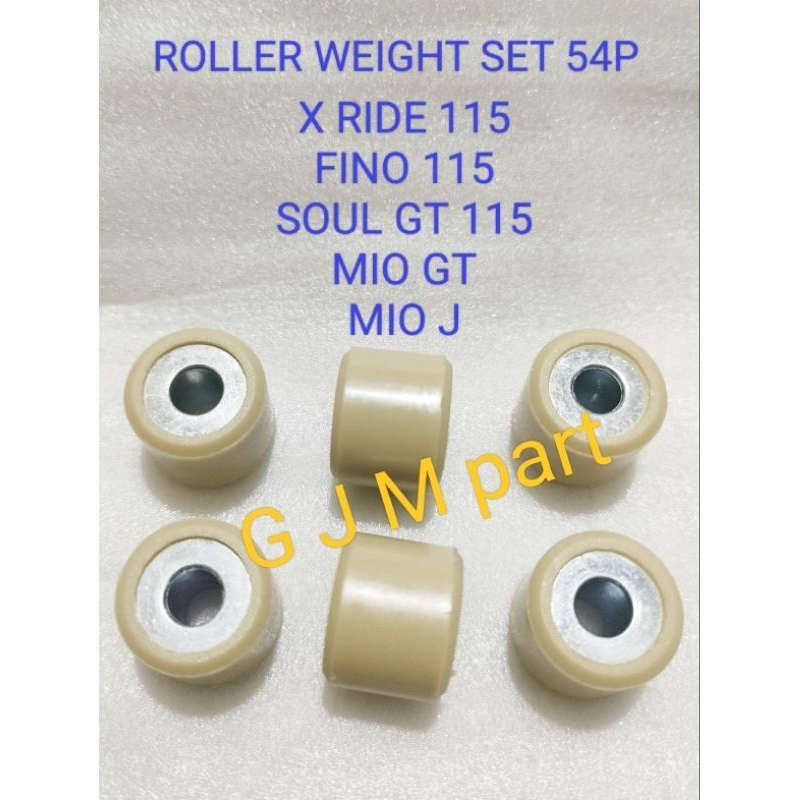 ROLLER WEIGHT SET 54P BATU TIMBANG ROLLER YAMAHA X RIDE 115 FINO 115 MIO J MIO GT SOUL GT 115