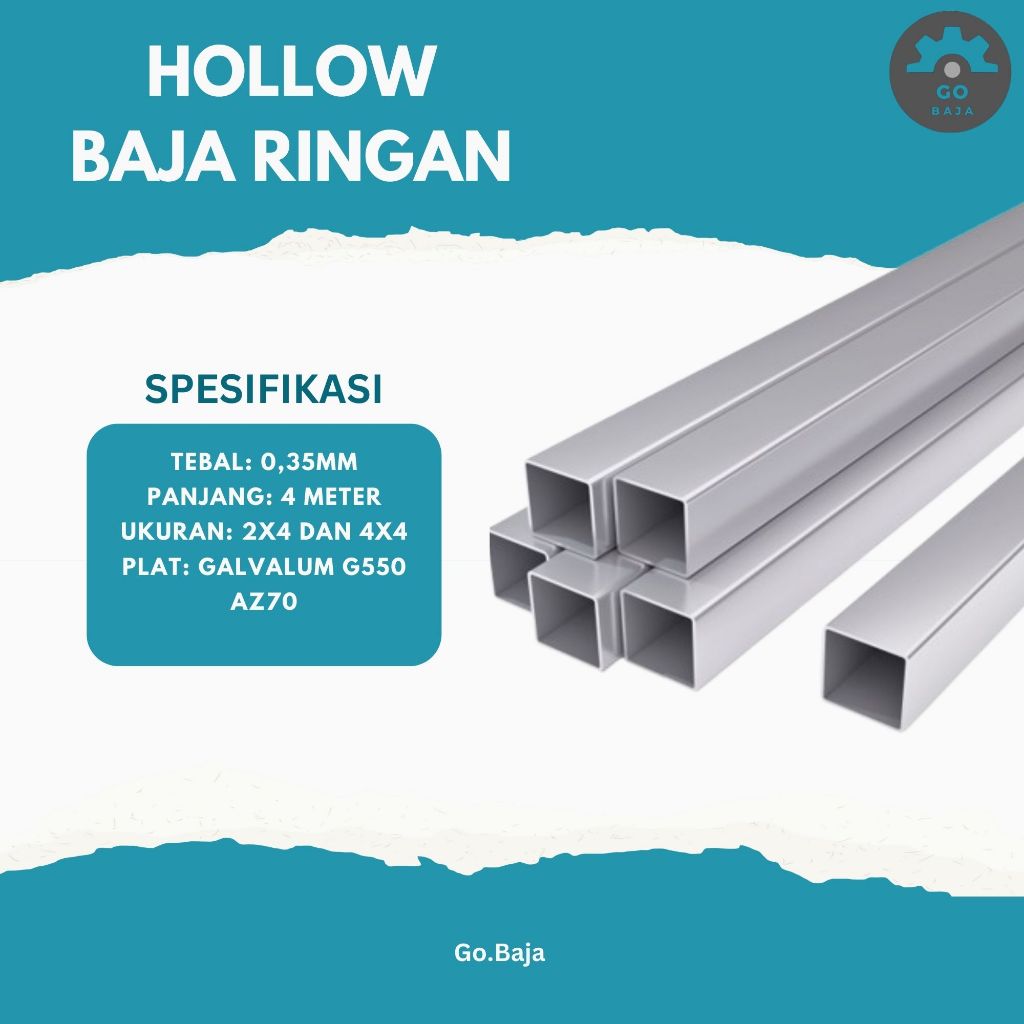 Hollo Galvalum Atap Tebal 0.35 Besar Plafon