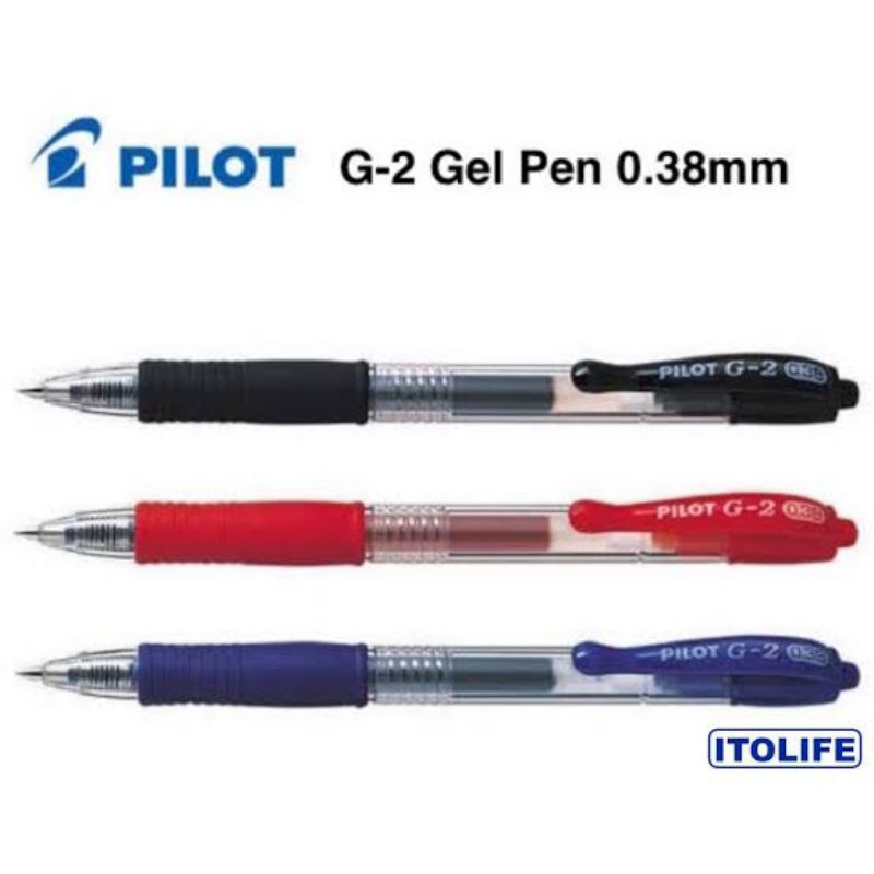 

Pulpen Gel PILOT G-2 0.38 / PILOT BL-G2-38