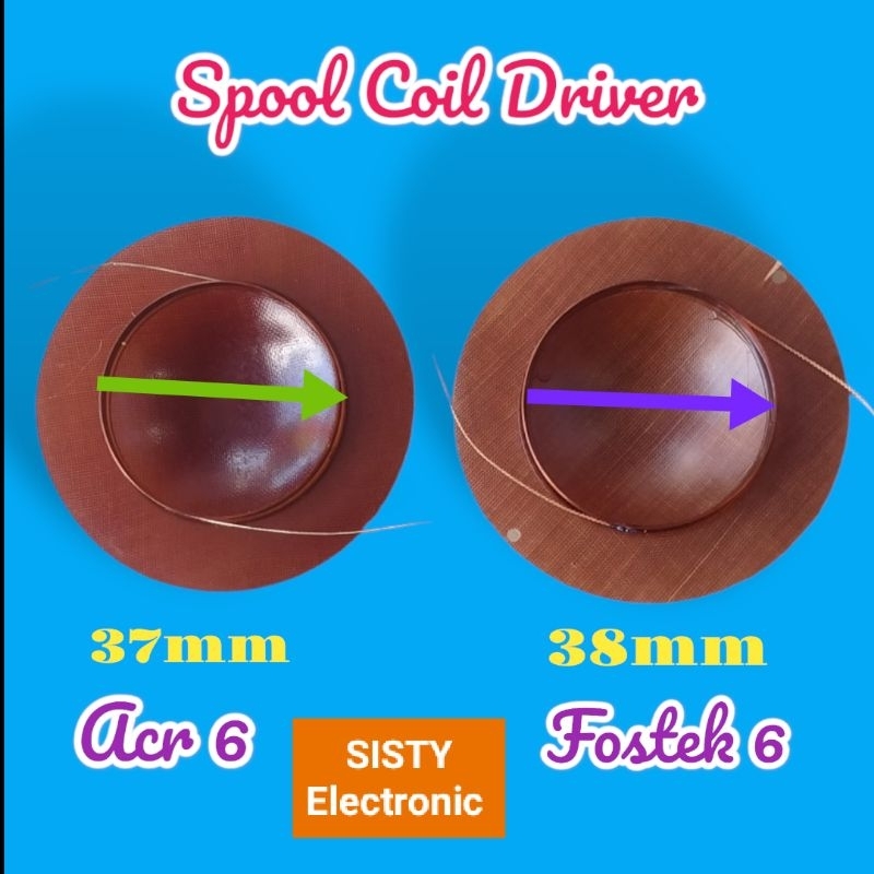 Spool Spol Spul Coil Driver Tweeter Acr 6 Prodigy 6 37mm dan fostek 6 38mm