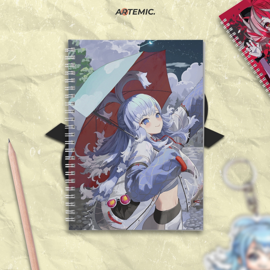 

Buku Diary | Hololive ID | Vtuber | Kobo DLL | Aesthetic | Note Ring Spiral Book | NoteBook A5 - A6