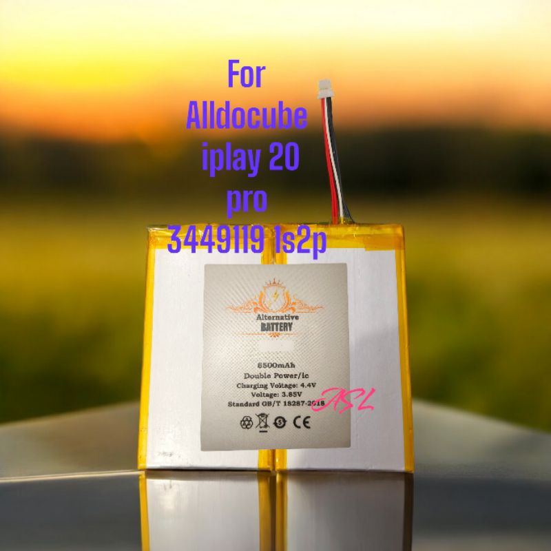 Batre 3449119 1s2p Batrei Tablet Alldocube iplay 20 pro Batrai Cube iplay 20 pro Baterai Battery