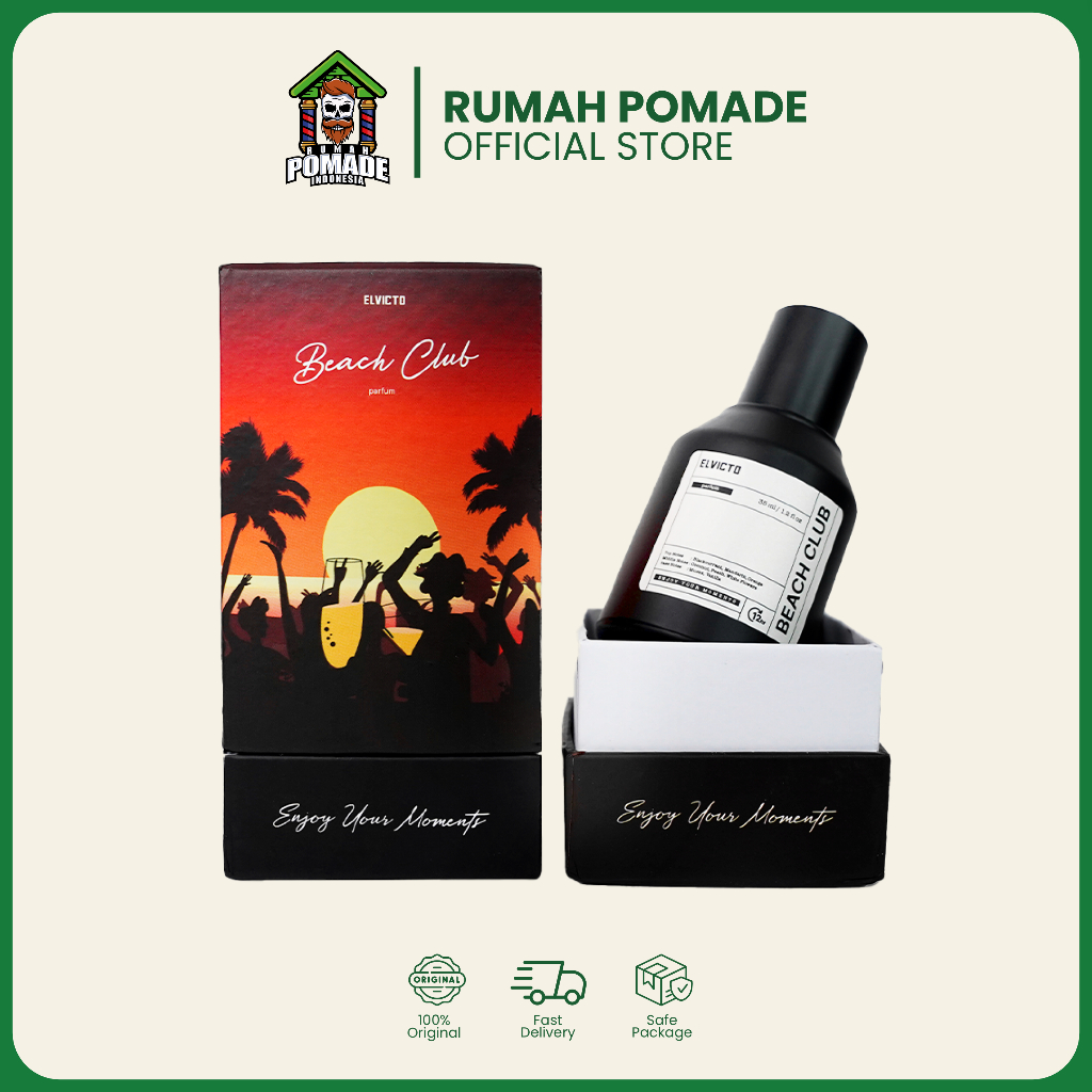 ELVICTO BEACH CLUB PARFUM 35 ML Original -  Parfume Elvicto Extrait de parfume