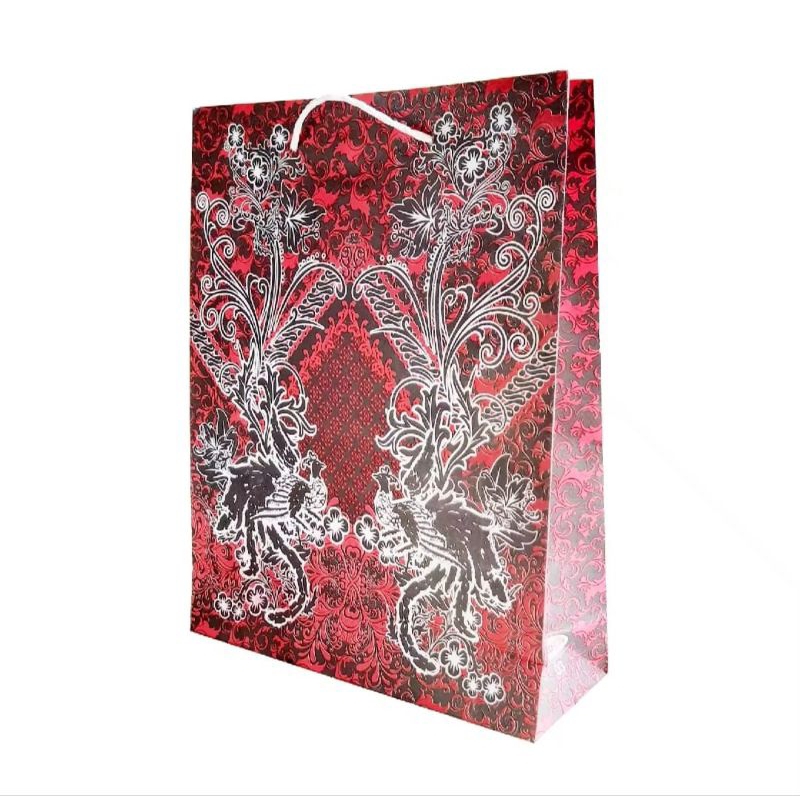 

28×22×6 tas paperbag batik bunga isi 50 PCS