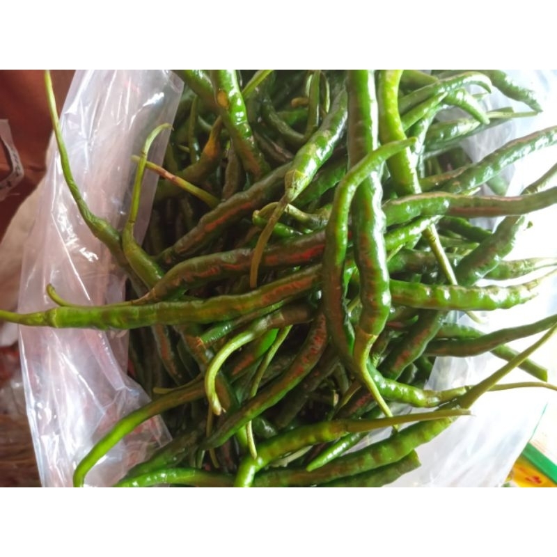 

Cabai hijau keriting segar