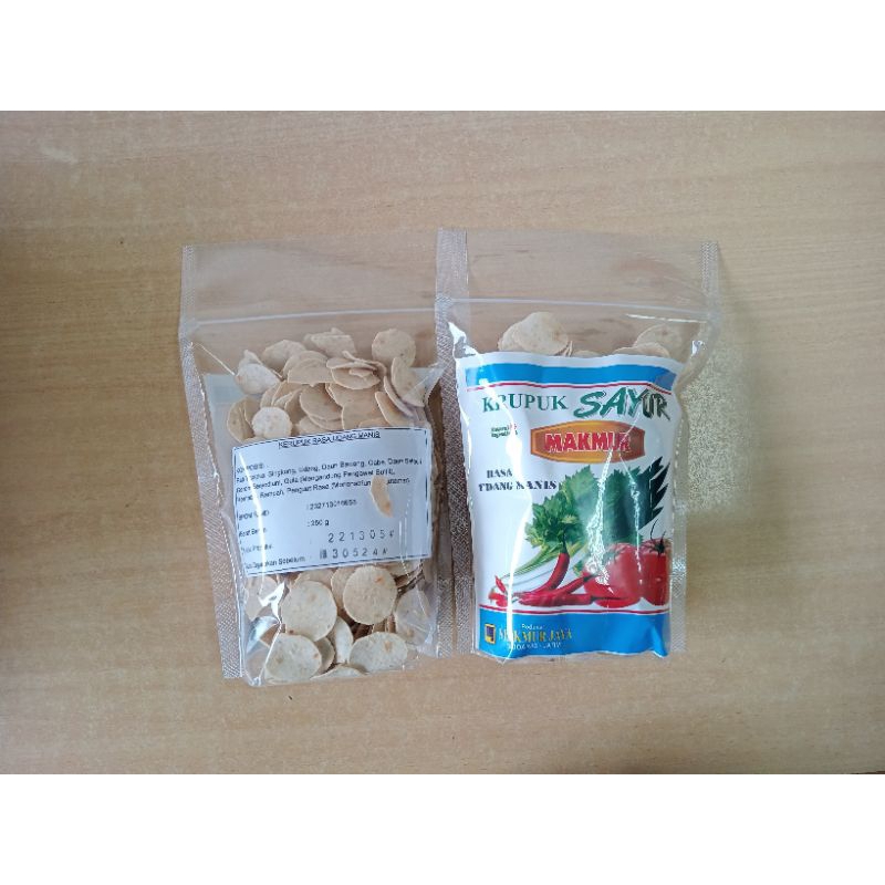 

KERUPUK SAYUR RASA UDANG MANIS, krupuk mentah rasa udang manis