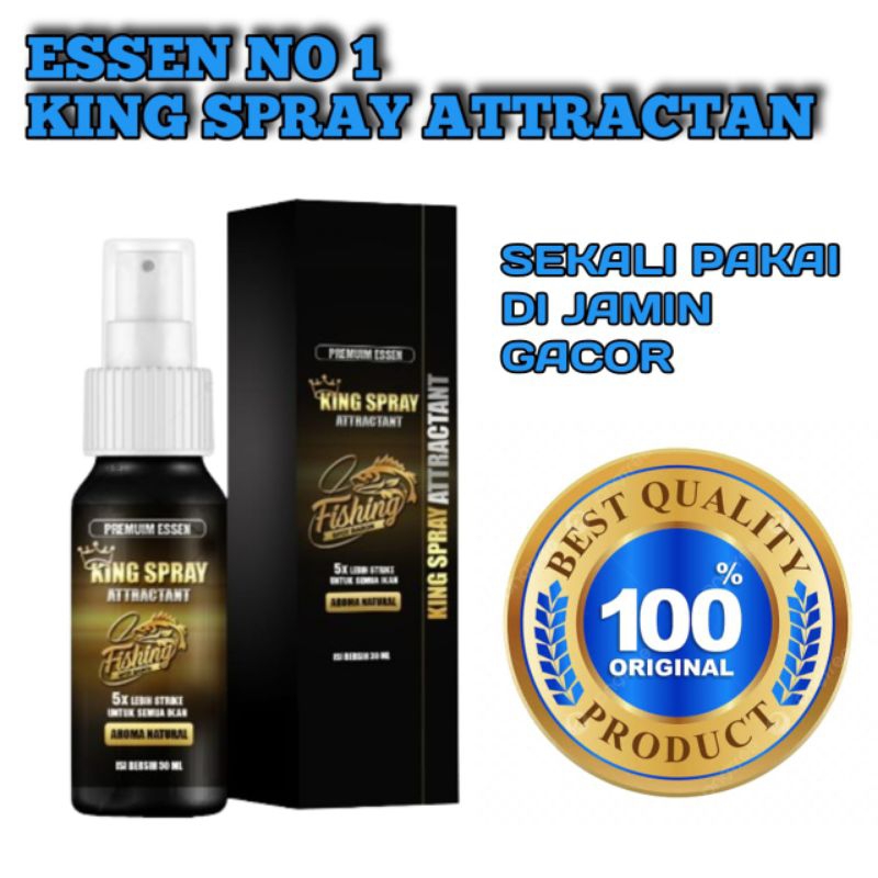Essen Ikan Super Gacor- Essence king spray untuk semua jenis Aroma Natural ikan laut kakap mas lele 