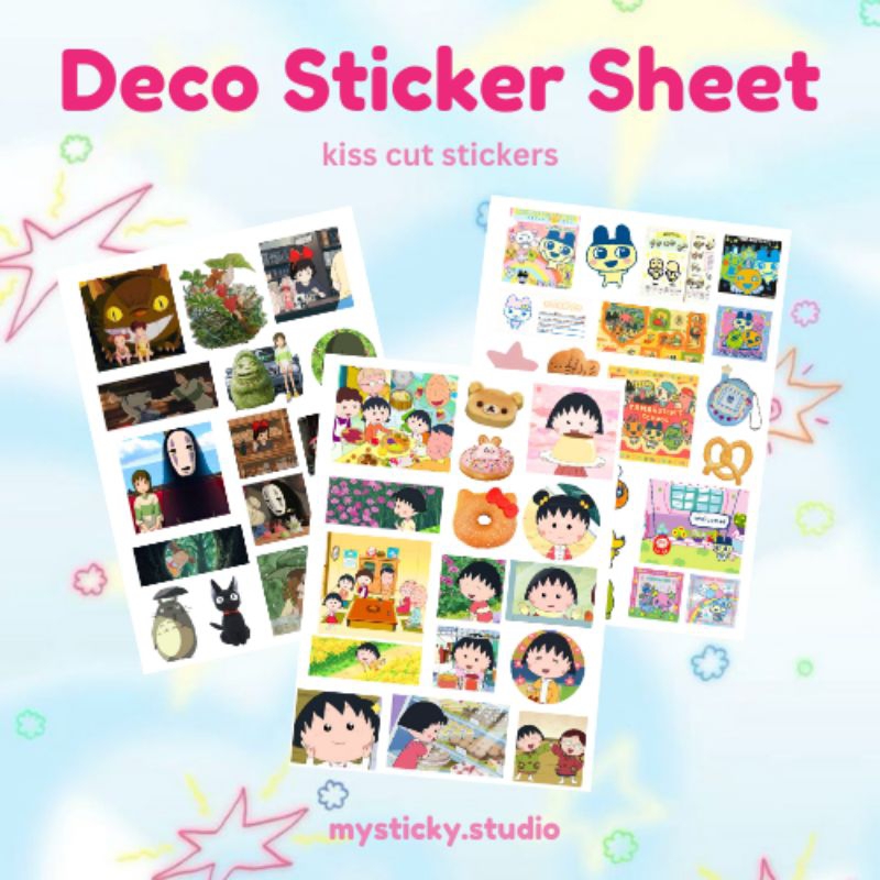

DECO STICKER GHIBLI MARUKO CHAN TAMAGOTCHI /DECO STIKER KAWAII / STICKER DECO RETRO VINTAGE ARSTHETIC