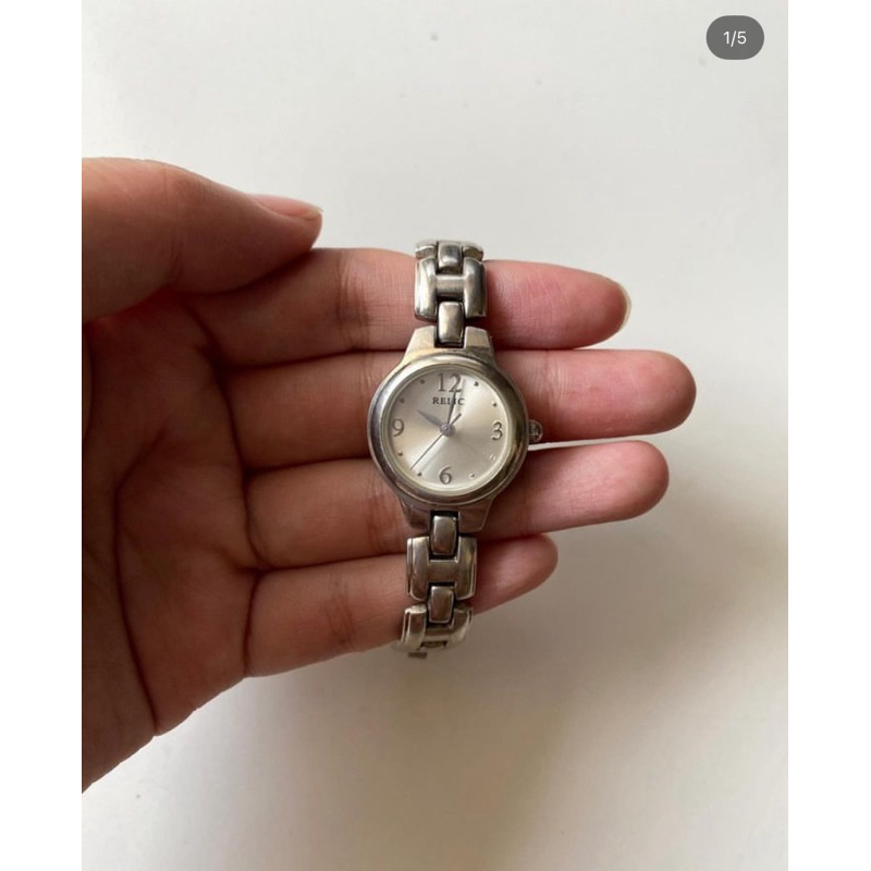 Jam Tangan RELIC Round Silver Watch