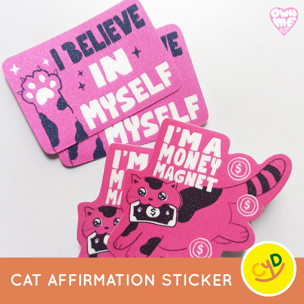 

Stiker Cat Affirmation Sticker - Ownmestuff