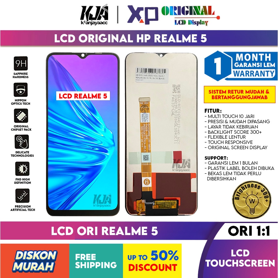 ❤️ LCD Original ❤️ Realme 5 / RMX1911, RMX1919, RMX1927 LCD Touchscreen Hp ORI