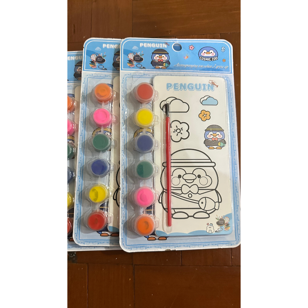 

Painting set karakter - painting set anak - paket mewarnai anak
