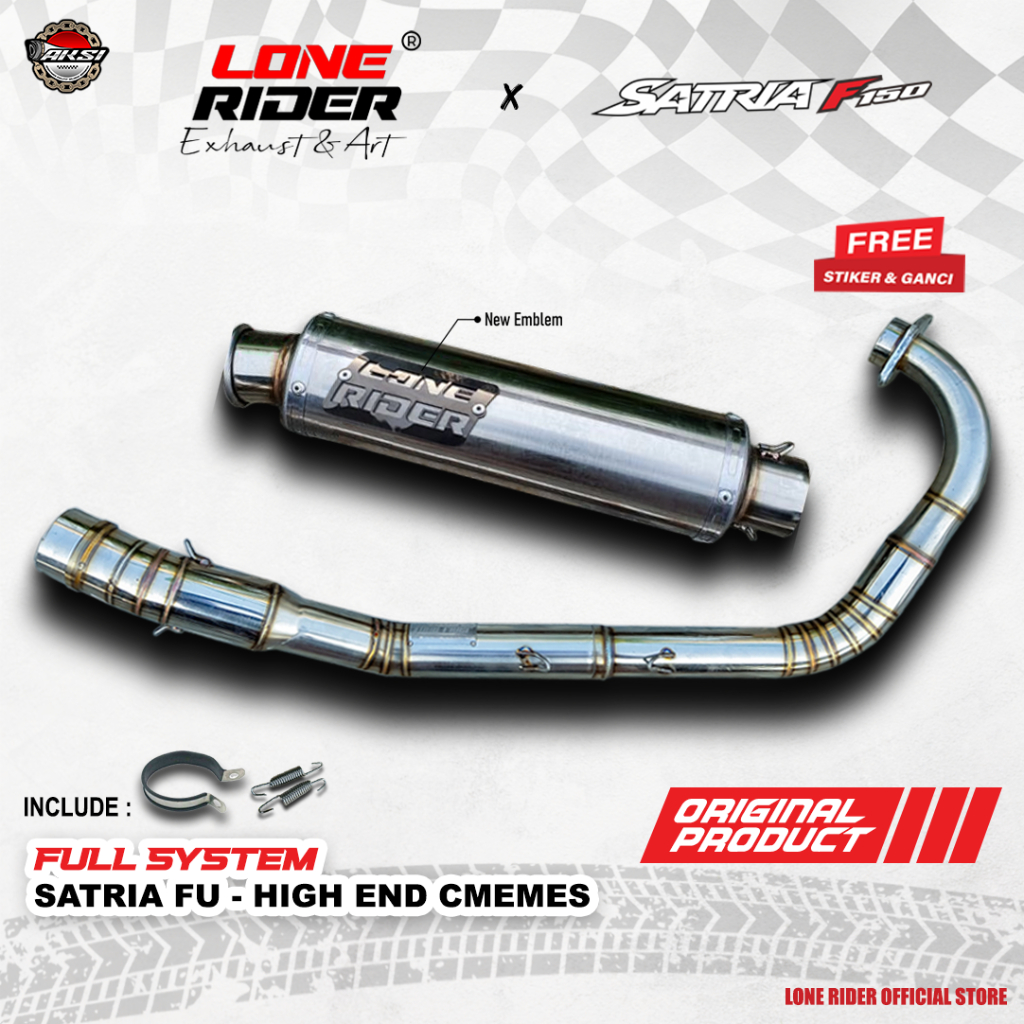 ORIGINAL LONE RIDER High End Satria F150 - Knalpot Racing Lone Rider PNP Satria FU Karbu