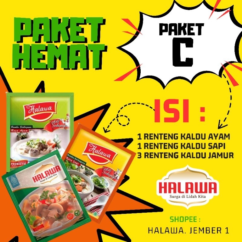 

HALAWA PAKET HEMAT ( Paket C)