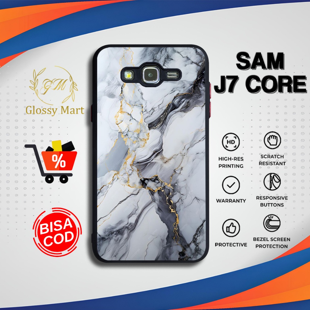 Casing Samsung J7 Core Terlaris Marmer Hardcase Softcase Glossy Case J7 Core Terbaru Termurah