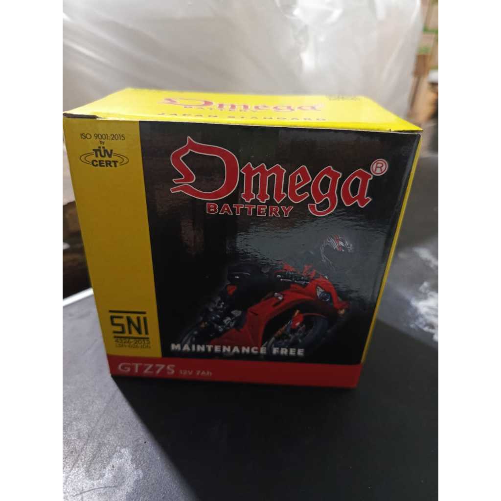 AKI MOTOR OMEGA GTZ7S // ACCU VARIO125 SATRIA FU //AKI KERING