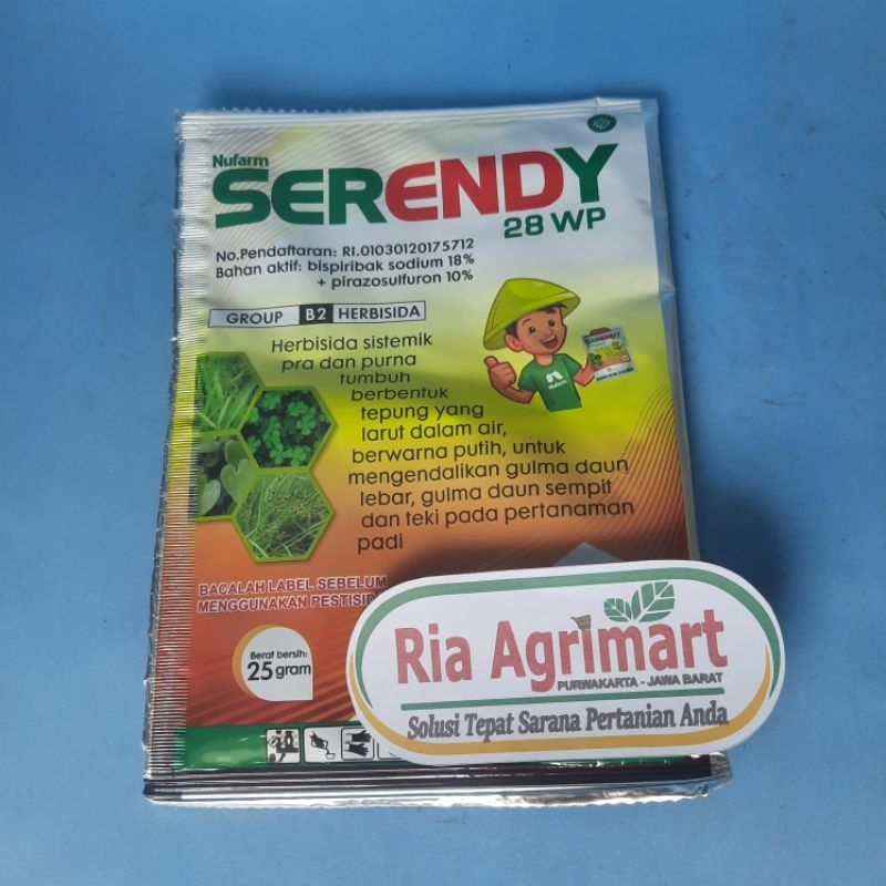Serendy 28 WP - 25 gr (Herbisida) Obat Pengendali Gulma Tanaman Padi