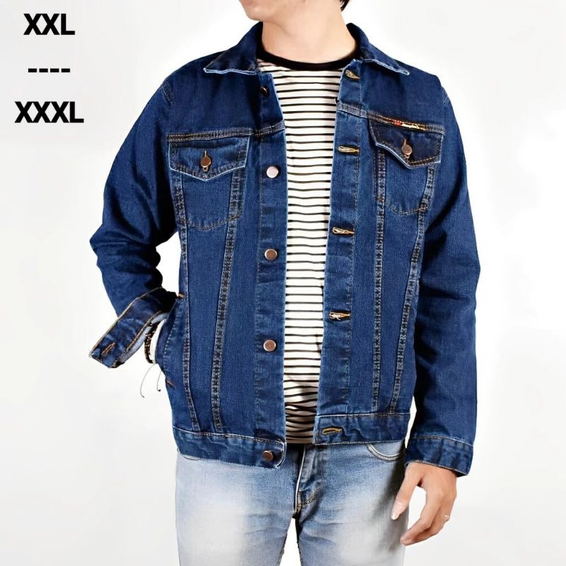 jaket denim jeans dilan hitam biru navy