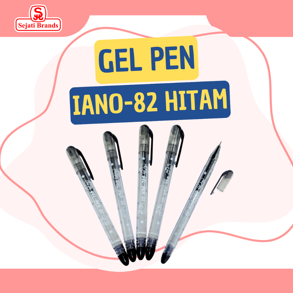 

Bensia Original Pulpen Gel Warna 1 Lusin - IANO-82 Body Hitam