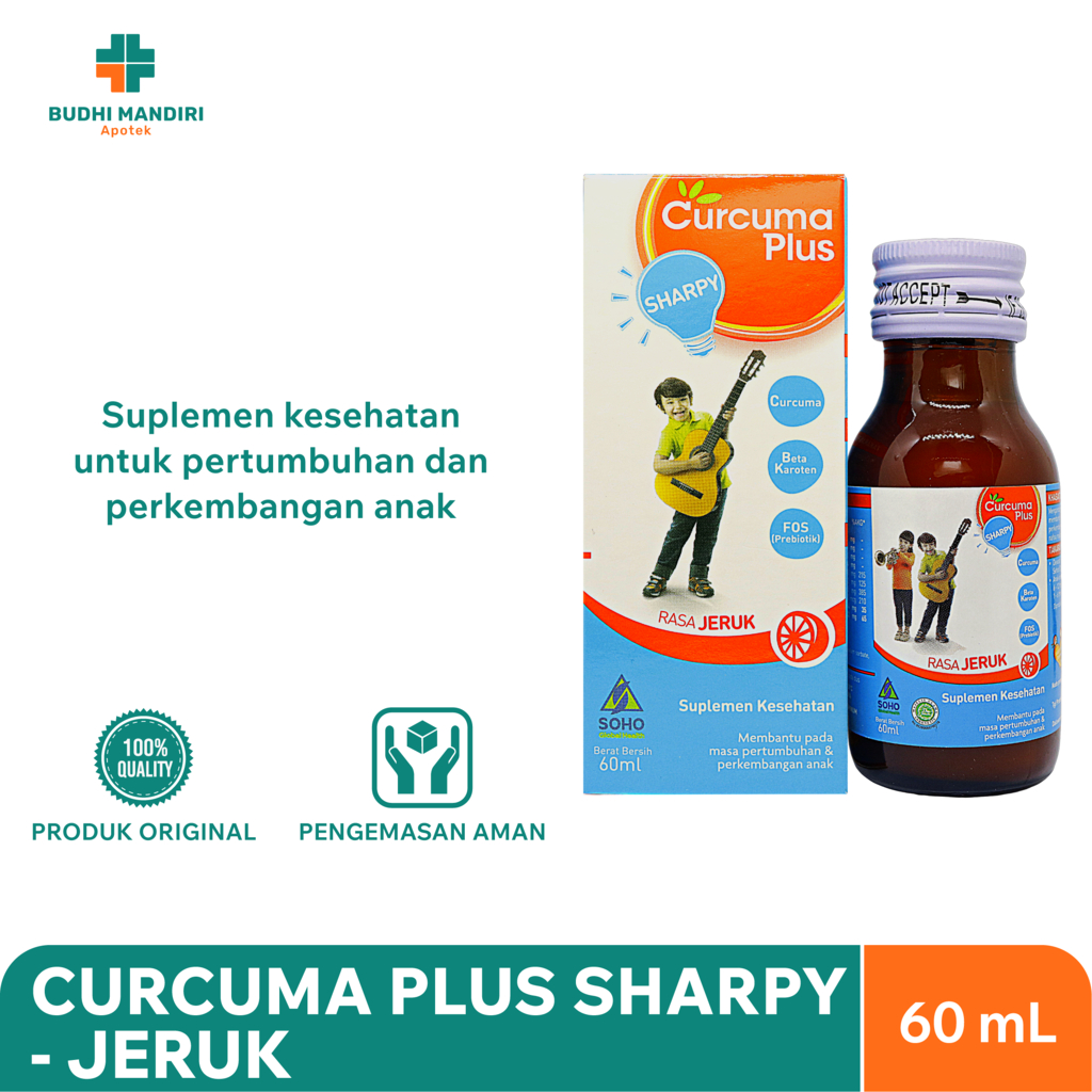 

Curcuma Plus Sharpy Jeruk 60ml - Membantu Tumbuh Kembang Anak