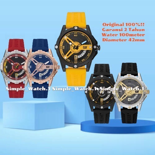 Original 100% Jam Tangan Pria CATERPILLAR CAT AM.141.21.223 AM.141.24.124 AM.161.21.122 AM.161.27.12