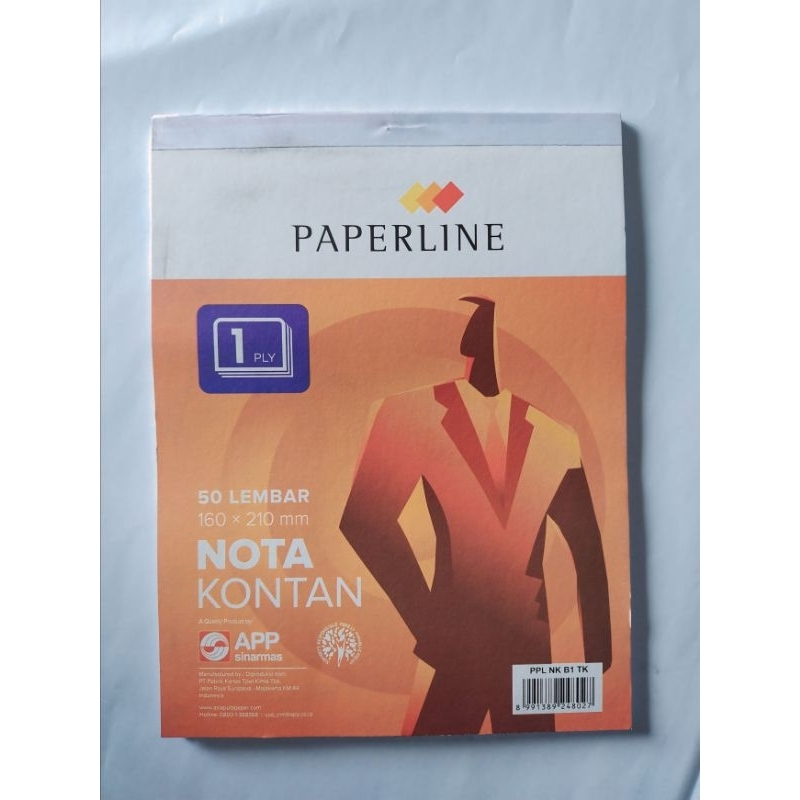 

( PCS ) Nota Kontan Paperline 25 Lembar Rangkap 1ply, 2ply dan 3ply ( Besar )