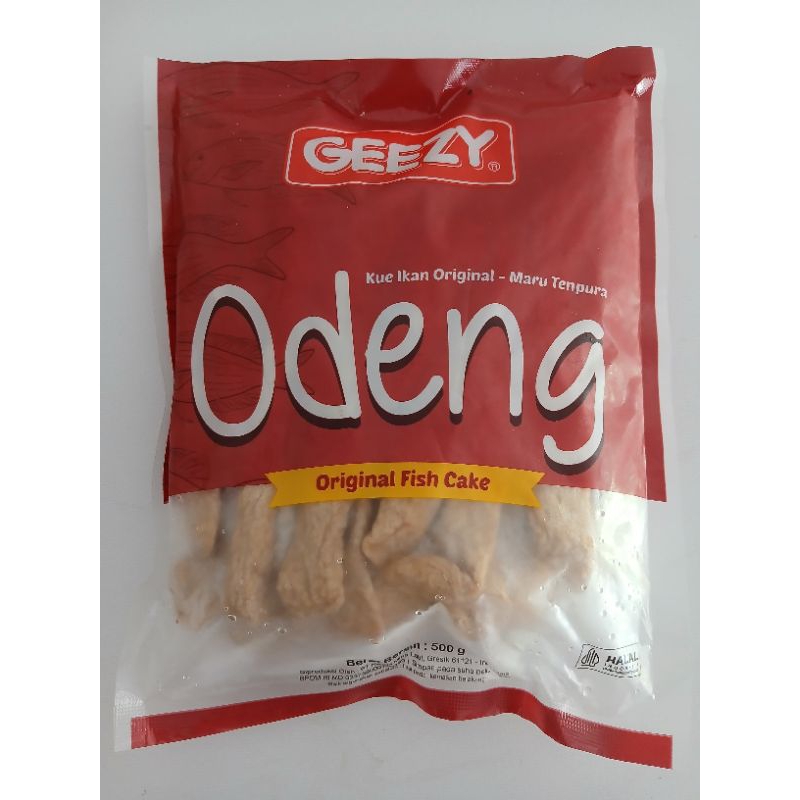 

Geezy odeng original fish cake - kue ikan original - maru tenpura - frozen food