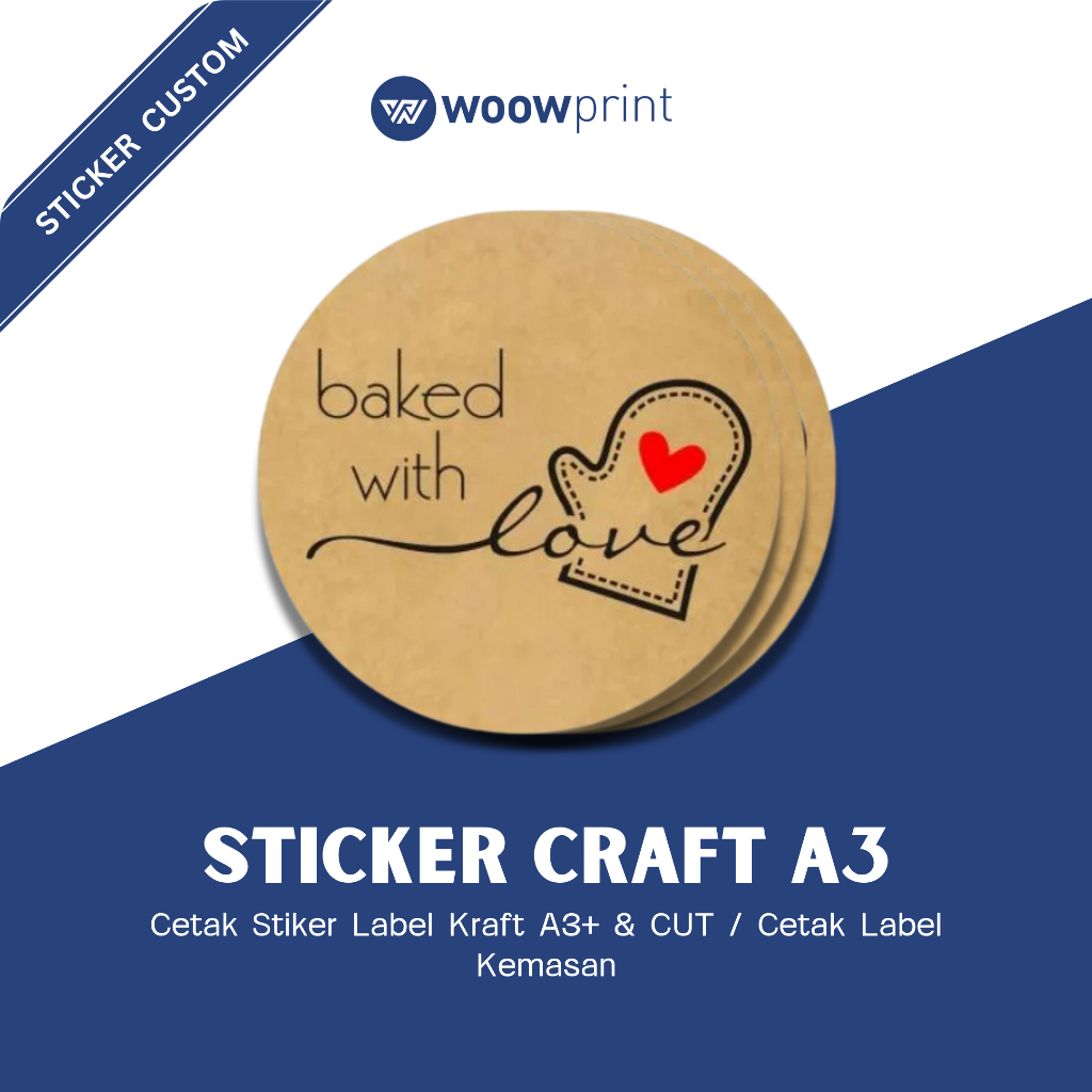 

Cetak Stiker Label Kraft A3+ & CUT / Cetak Label Kemasan