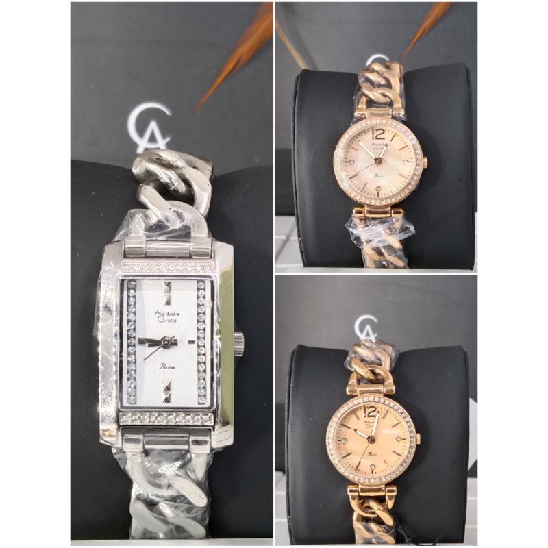 Jam tangan wanita Alexandre Christie AC strap rantai original