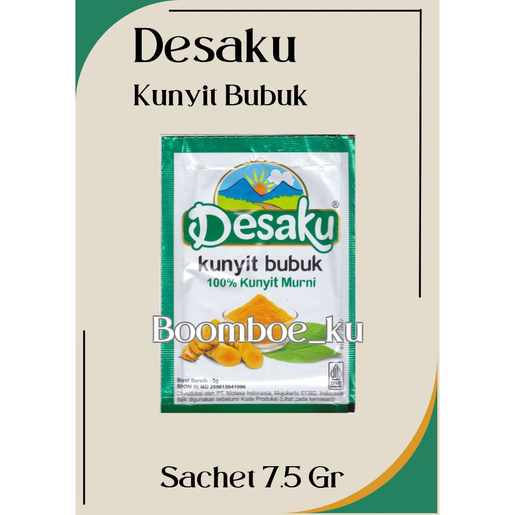 

1 KARTON - Desaku Kunyit Bubuk 7.5Gr