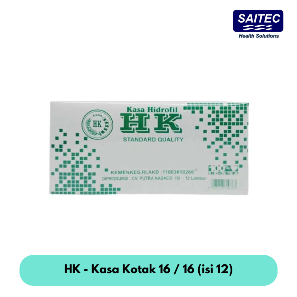 Kasa Hidrofil Kasa Perban 16x16 (isi 12) - HK