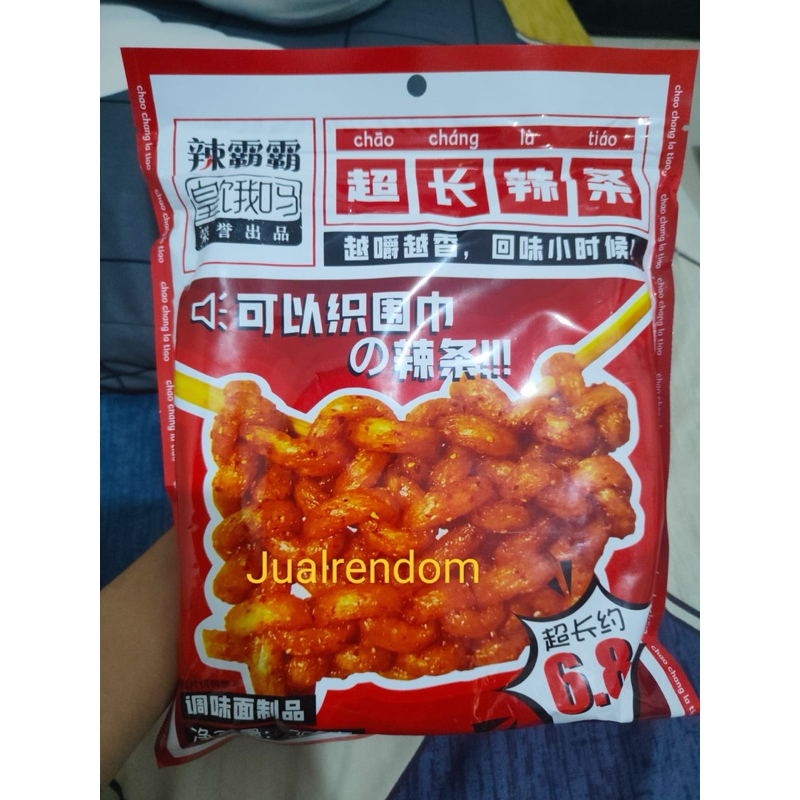 

snack china kembang tahu kedelai spicy stik 7 meter