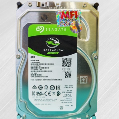 HDD SEAGATE BarraCuda 8TB 3,5 INCH-Hardisk Pc Seagate BarraCuda 8TB ori MFI