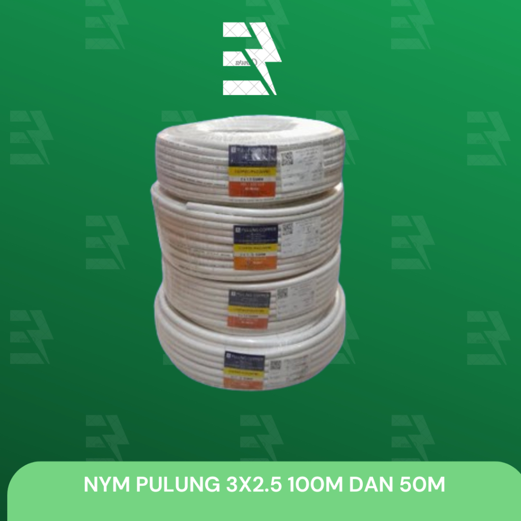 KABEL ENGKEL / KABEL KAWAT /KABEL NYM PULUNG  3 X 2,5mm