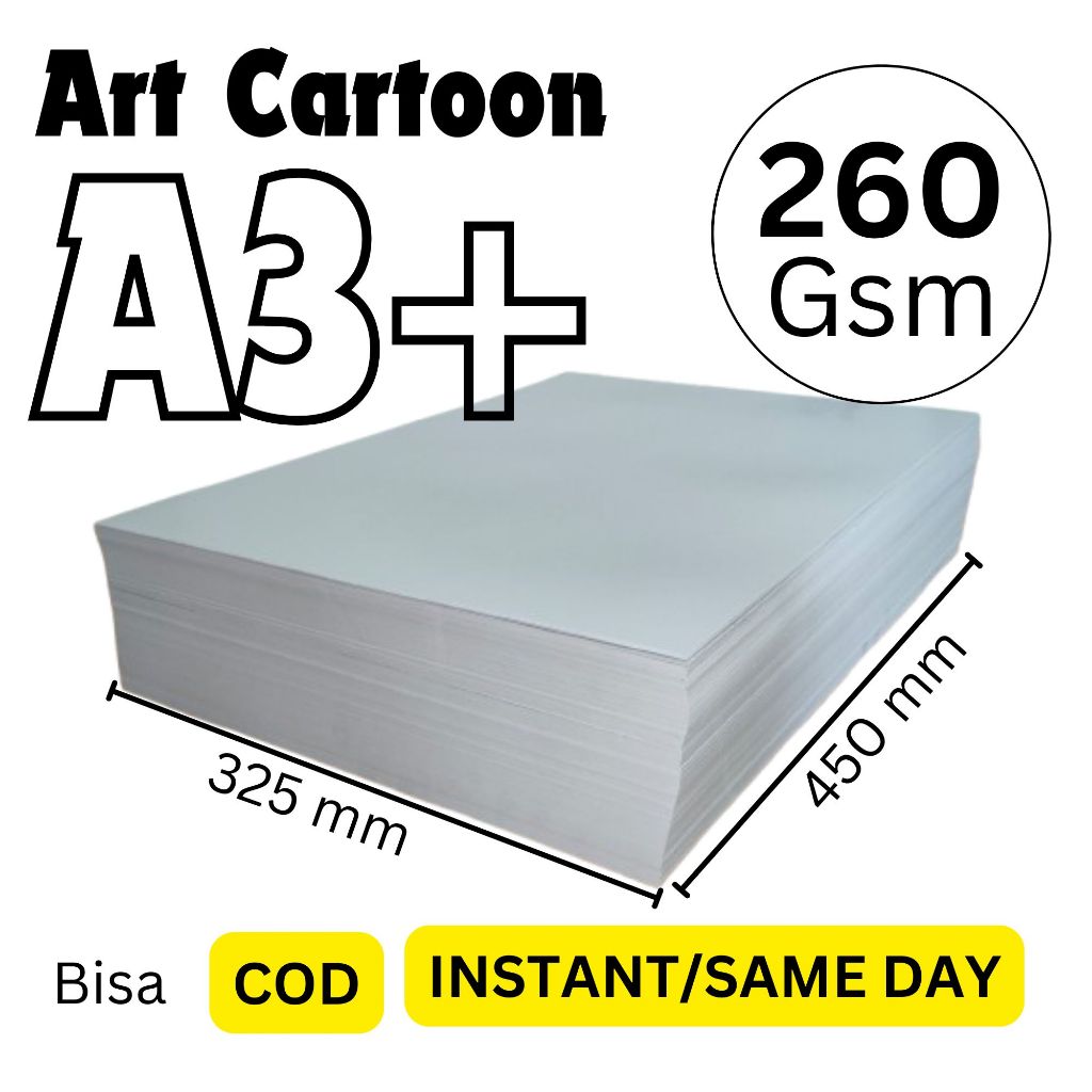 

Kertas Art Cartoon 260 gr 10 Lembar Ukuran 325 x 450