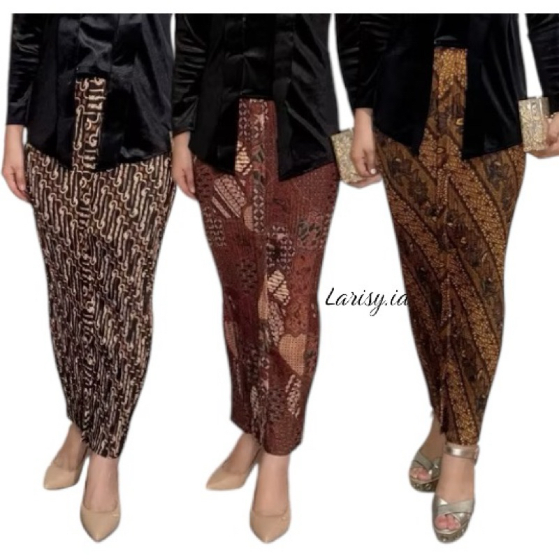 Rok Wiru Plisket Rok Pesta Kondangan Lamaran Wisuda Modern Rok Plisket Wiru Batik Murah