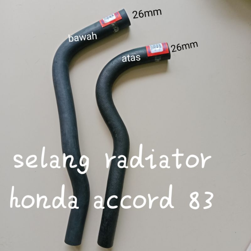 SELANG RADIATOR HONDA ACCORD 83 ATAS BAWAH