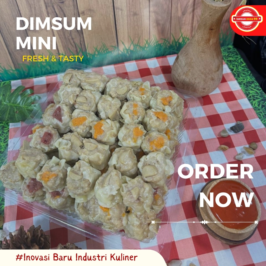 

New!! Kemasan Twinwal Dimsum Mini Frozen & Hangat Isi 50 Pcs Gratis Saos Merah