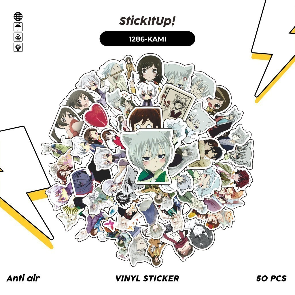 

COD✨ 100 Pcs Stiker Kamisama Love Kamisama Kiss Lucu Anti Air Untuk Dekorasi Notebook Sepeda Skateboard Handphone DIY