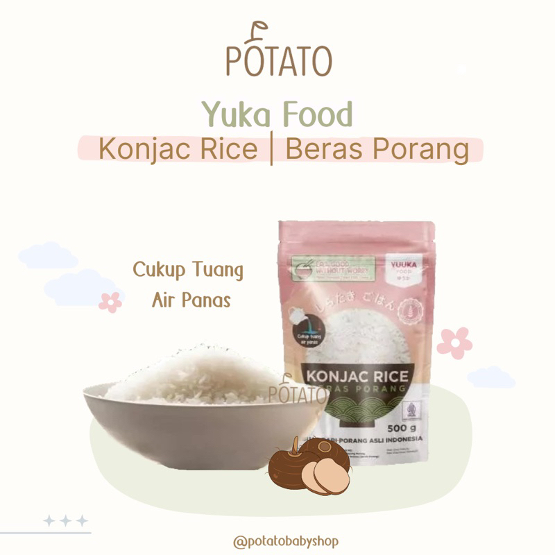 

Yuuka Food Beras Konjac/ Rendah Kalori/ Rendah Gula/ Tahan Lapar