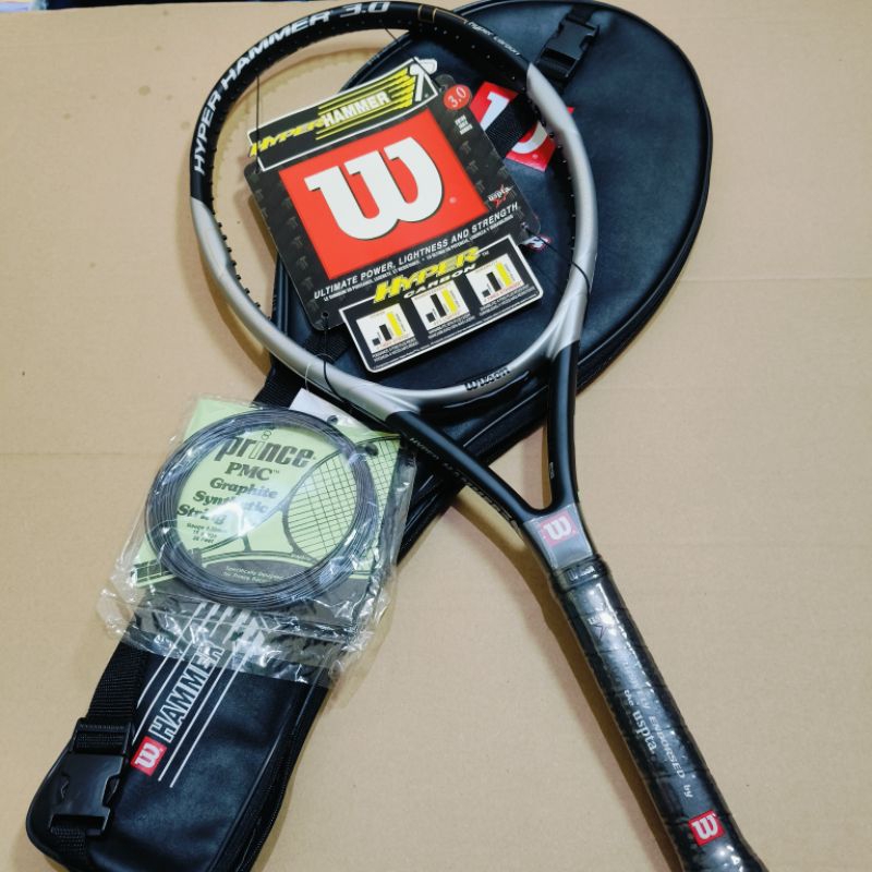 RAKET TENIS WILSON HYPER HAMMER 3.0 FULL SET TAS DAN GRIP SIAP PAKAI