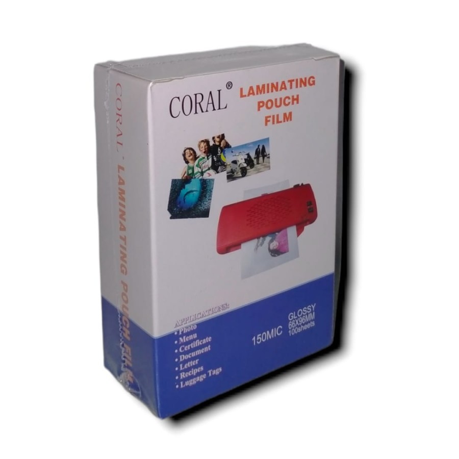 

100 Lembar Coral Plastik Laminating Glossy KTP ID CARD SIM 150 Micron