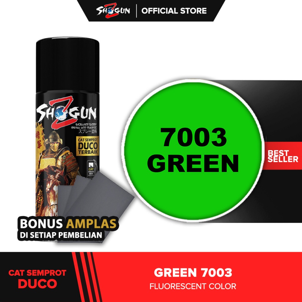 

Cat Semprot Hijau Stabilo - Green Flourescent 7003 - Shogun Z